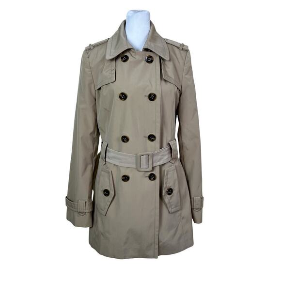 Calvin Klein Jackets & Blazers - Calvin Klein Classic Khaki Waterproof Double Breasted Trench Coat Belted Fitted